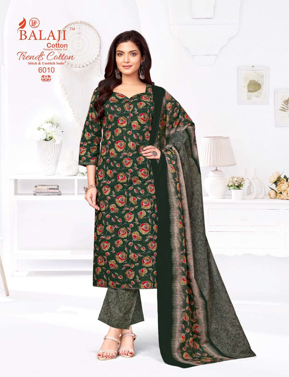 Balaji Cotton Trends Cotton Vol - 6 Dress Material Wholesale Catalogue - Amrah Wholesale