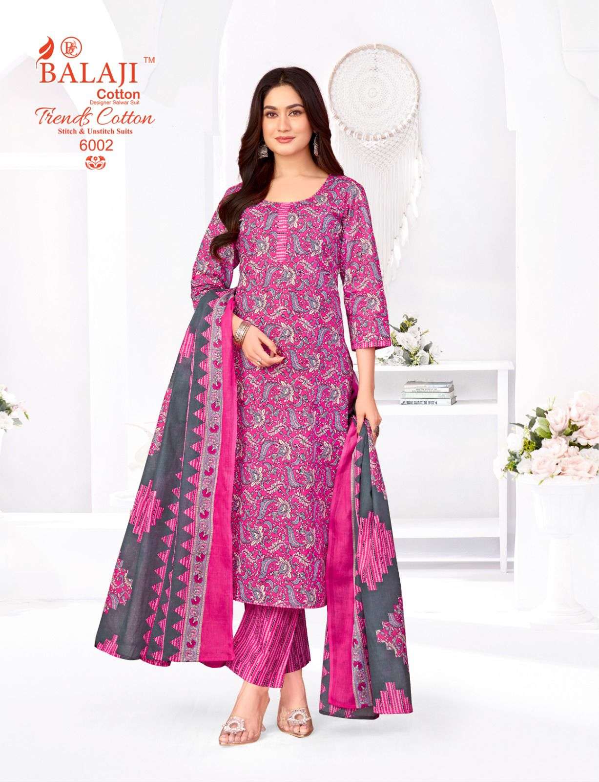 Balaji Cotton Trends Cotton Vol - 6 Dress Material Wholesale Catalogue - Amrah Wholesale