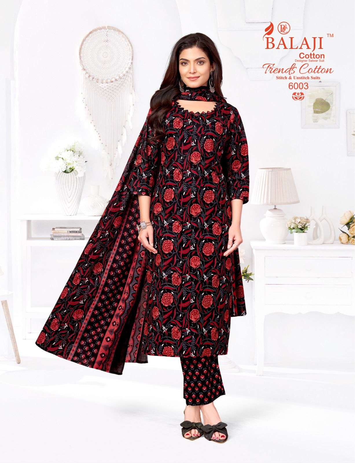 Balaji Cotton Trends Cotton Vol - 6 Dress Material Wholesale Catalogue - Amrah Wholesale