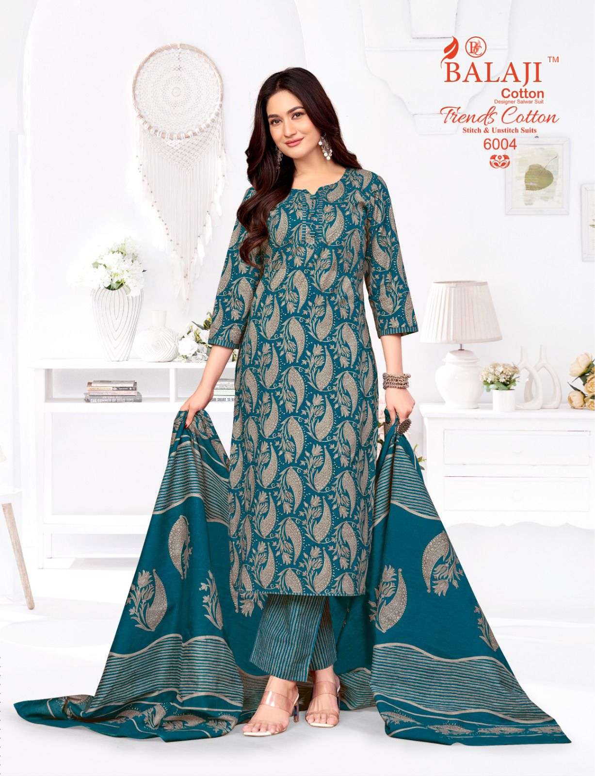 Balaji Cotton Trends Cotton Vol - 6 Dress Material Wholesale Catalogue - Amrah Wholesale