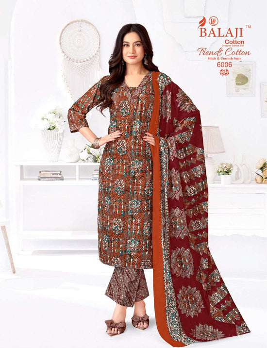 Balaji Cotton Trends Cotton Vol - 6 Dress Material Wholesale Catalogue - Amrah Wholesale