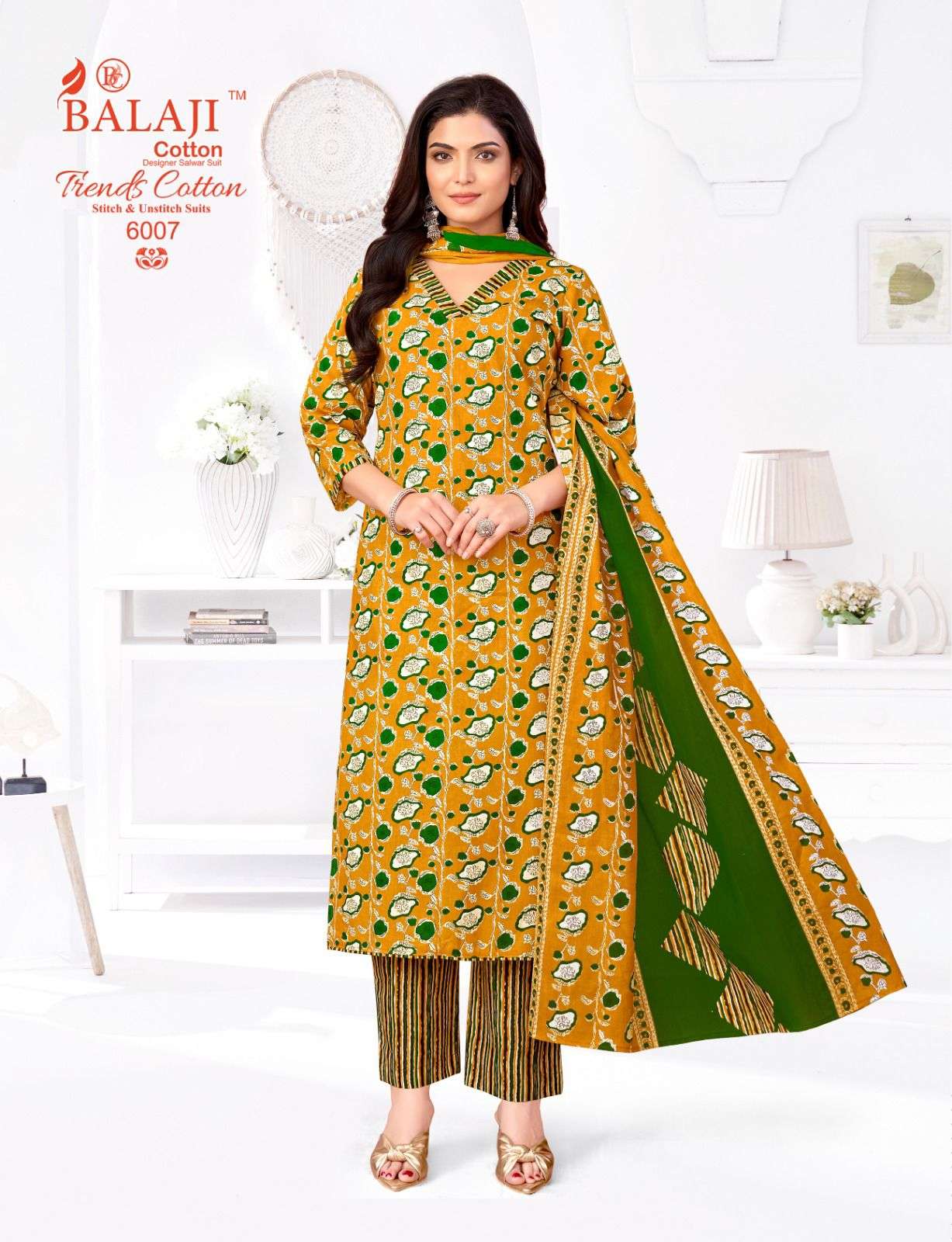 Balaji Cotton Trends Cotton Vol - 6 Dress Material Wholesale Catalogue - Amrah Wholesale
