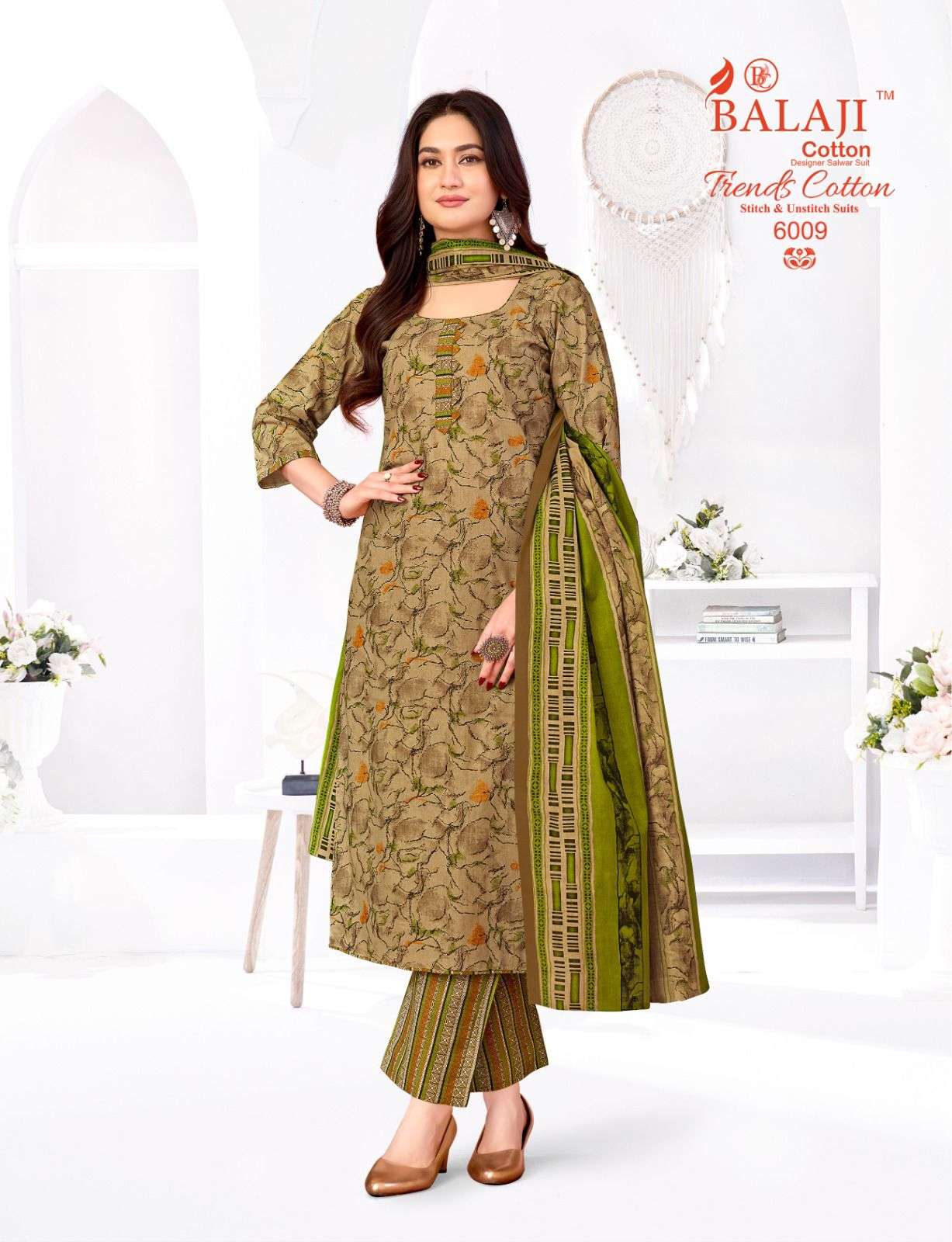 Balaji Cotton Trends Cotton Vol - 6 Dress Material Wholesale Catalogue - Amrah Wholesale