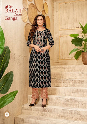 Balaji Cotton Ganga Vol 1 Heavy Cotton Printed Kurti