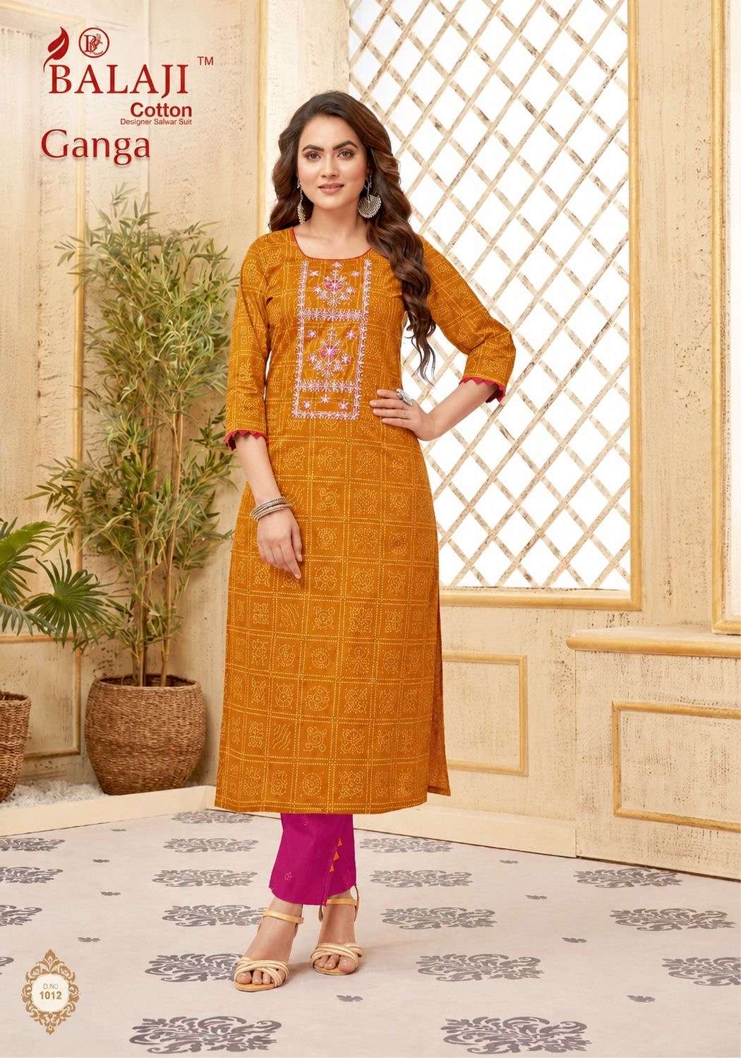Balaji Cotton Ganga Vol 1 Heavy Cotton Printed Kurti
