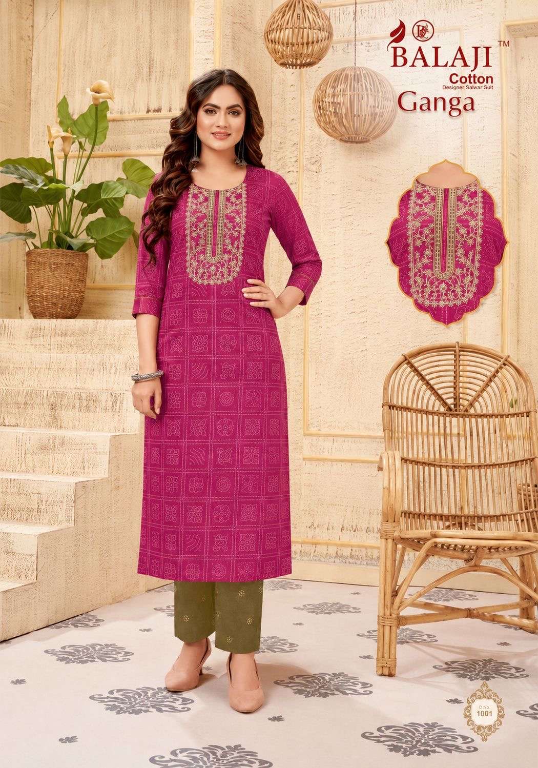 Balaji Cotton Ganga Vol 1 Heavy Cotton Printed Kurti