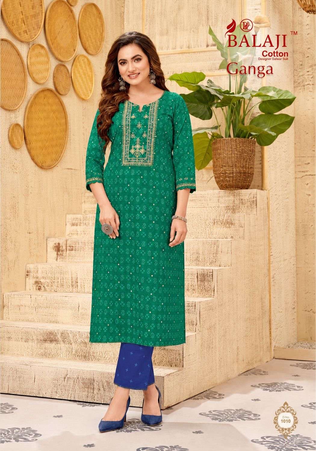 Balaji Cotton Ganga Vol 1 Heavy Cotton Printed Kurti