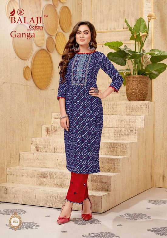 Balaji Cotton Ganga Vol 1 Heavy Cotton Printed Kurti