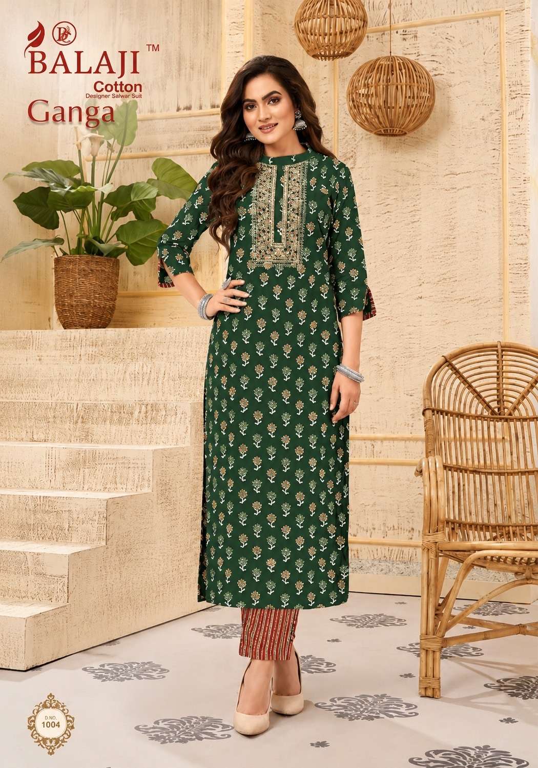 Balaji Cotton Ganga Vol 1 Heavy Cotton Printed Kurti
