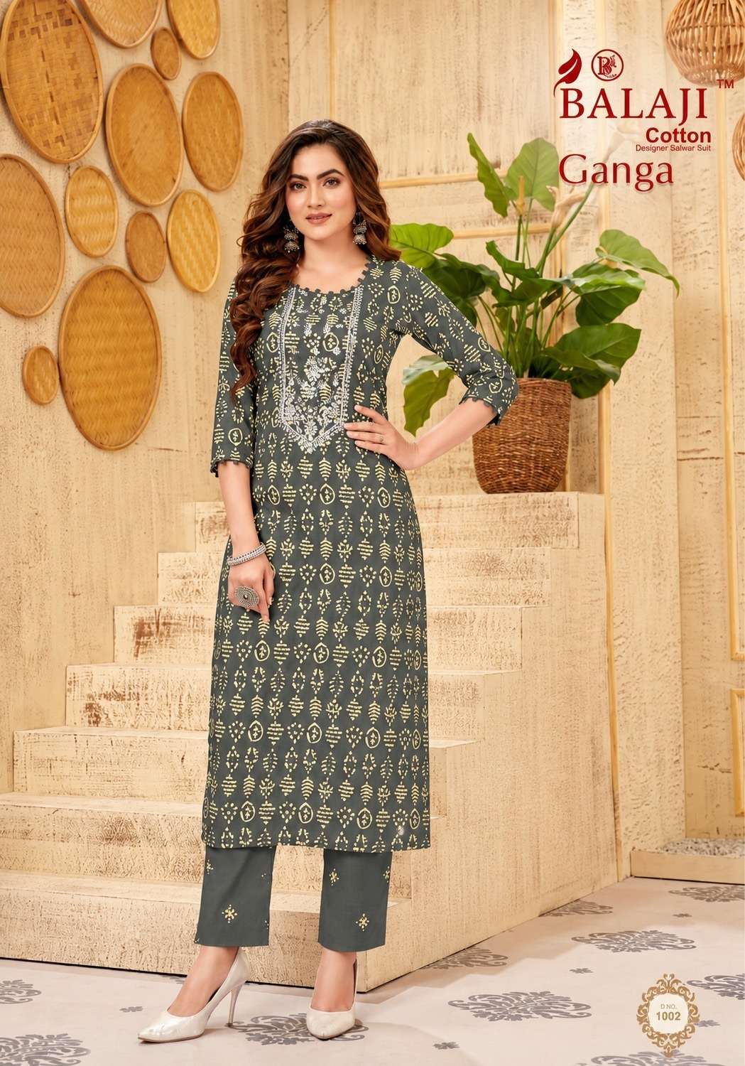 Balaji Cotton Ganga Vol 1 Heavy Cotton Printed Kurti