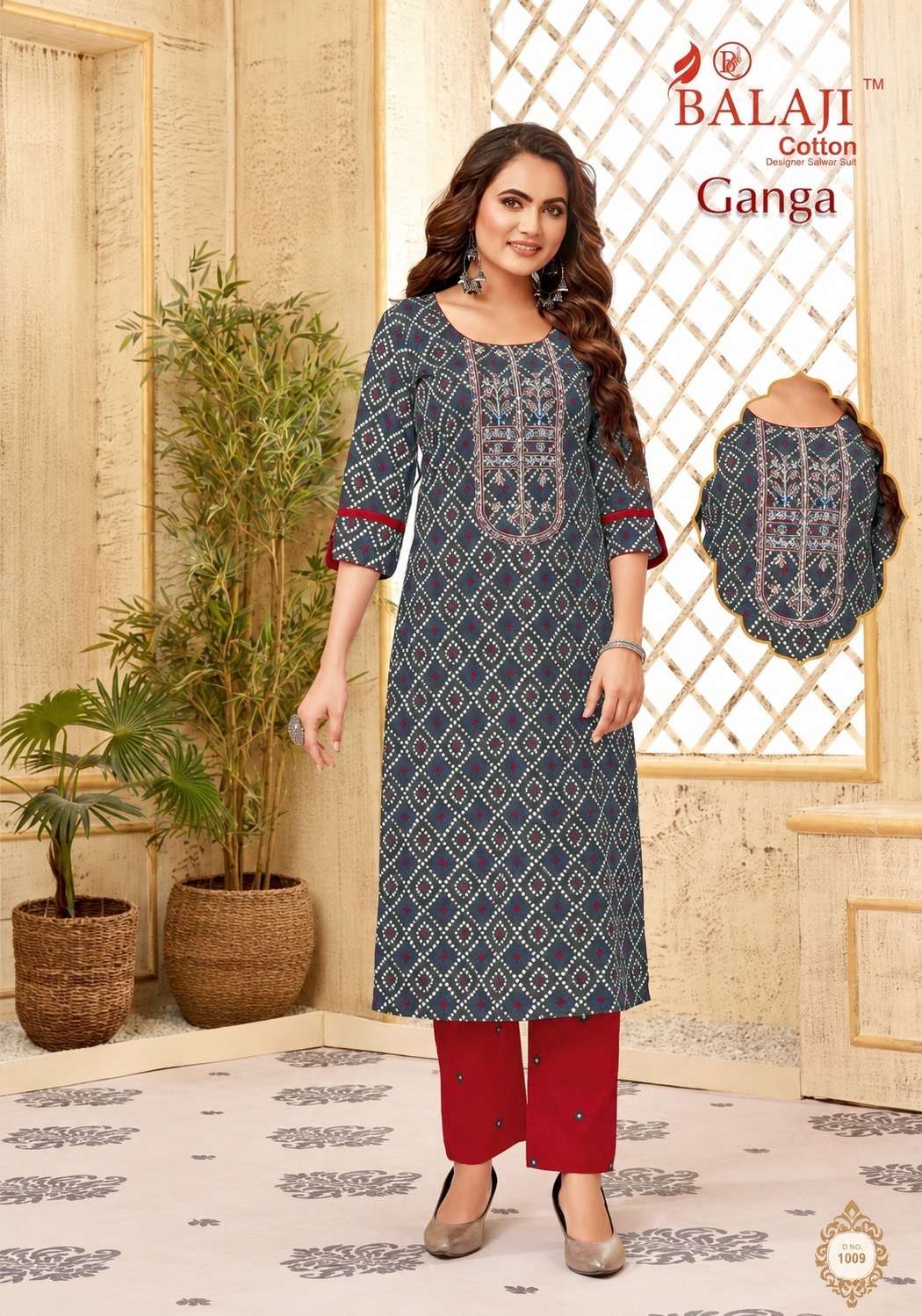 Balaji Cotton Ganga Vol 1 Heavy Cotton Printed Kurti