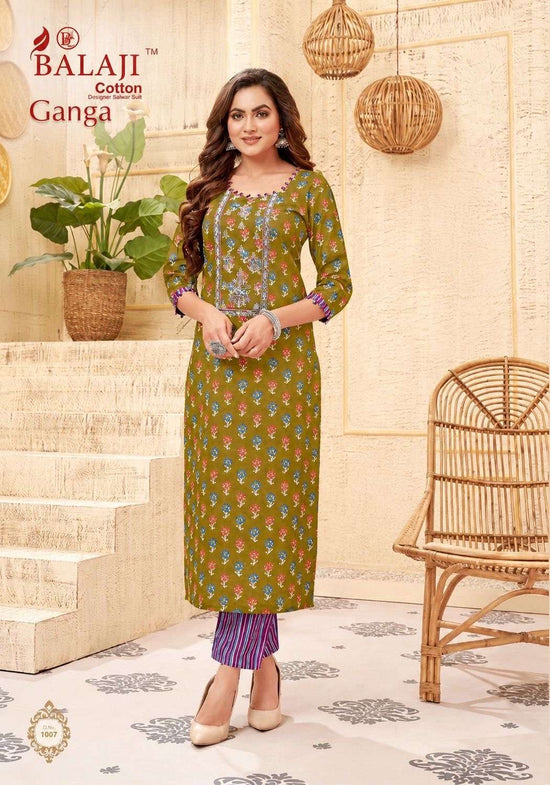 Balaji Cotton Ganga Vol 1 Heavy Cotton Printed Kurti