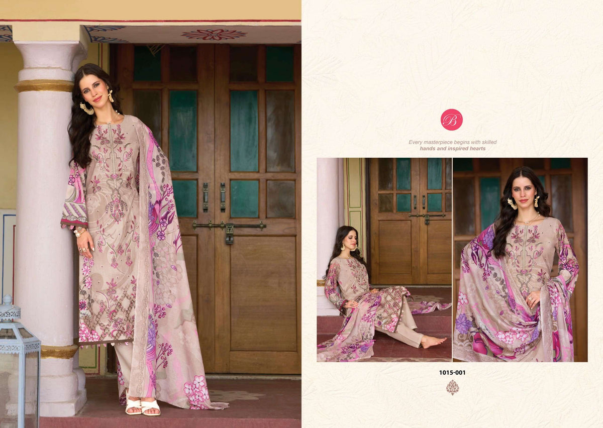 Belliza Chevron Vol-6 Cotton Printed Pakistani Suit