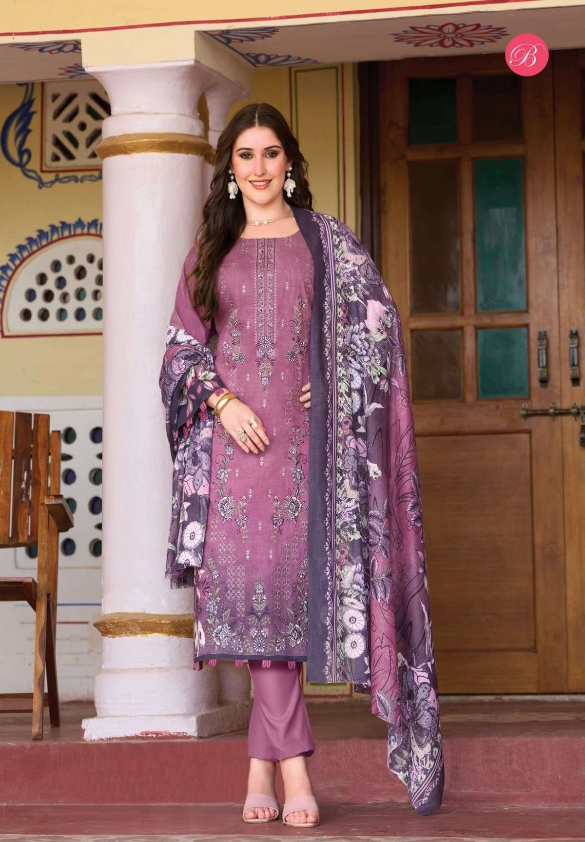 Belliza Chevron Vol-6 Cotton Printed Pakistani Suit