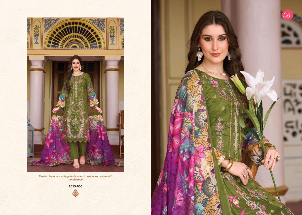 Belliza Chevron Vol-6 Cotton Printed Pakistani Suit