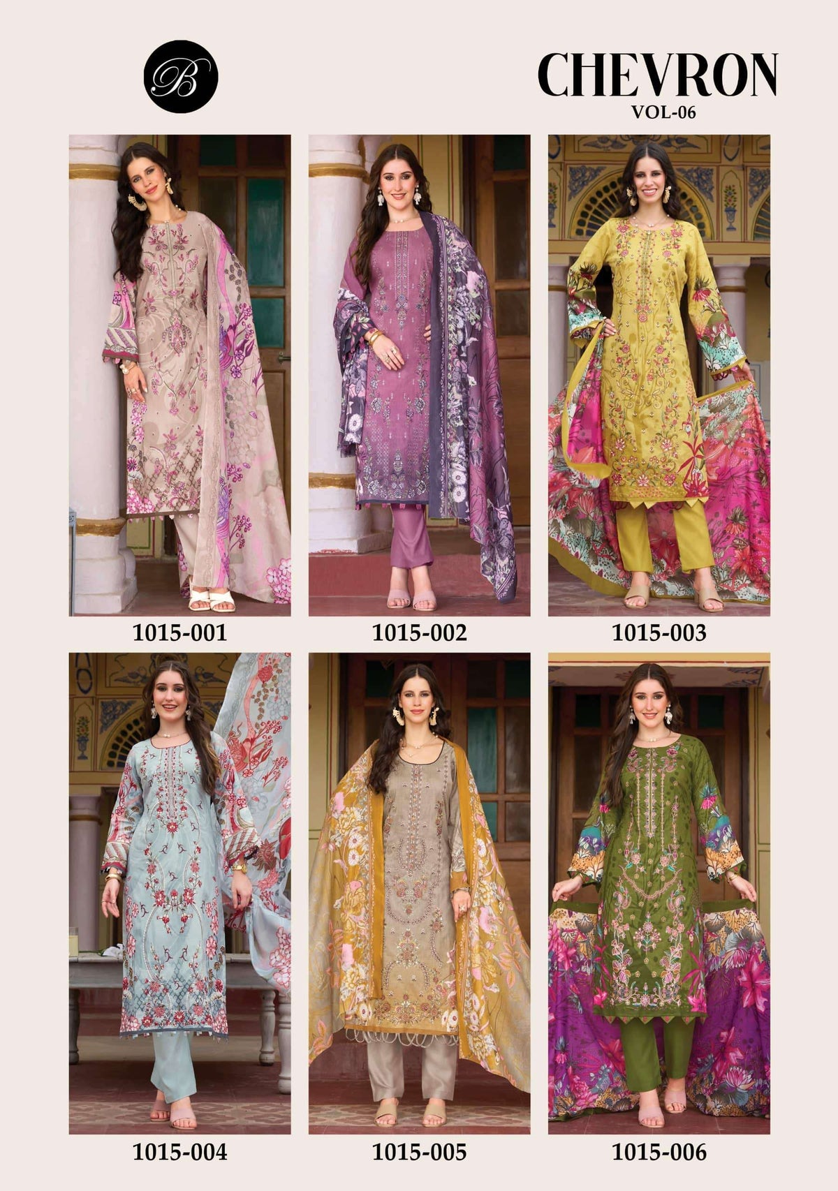 Belliza Chevron Vol-6 Cotton Printed Pakistani Suit
