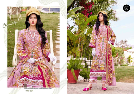 Belliza Designer Studio Gulistaan Cotton Dress Material - Amrah Wholesale