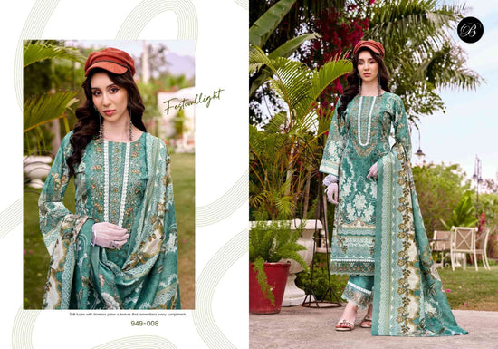 Belliza Designer Studio Gulistaan Cotton Dress Material - Amrah Wholesale