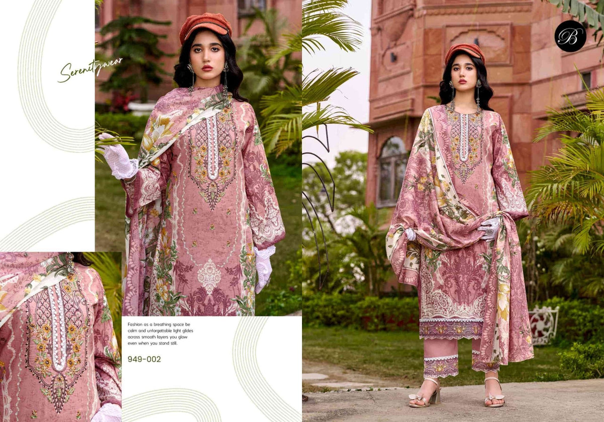 Belliza Designer Studio Gulistaan Cotton Dress Material - Amrah Wholesale