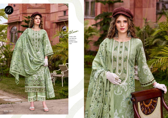 Belliza Designer Studio Gulistaan Cotton Dress Material - Amrah Wholesale