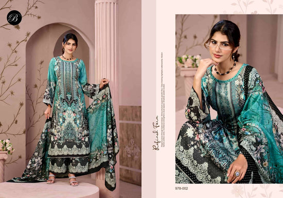 Belliza Designer Studio Moon Light Jam Cotton Dress Material - Amrah Wholesale