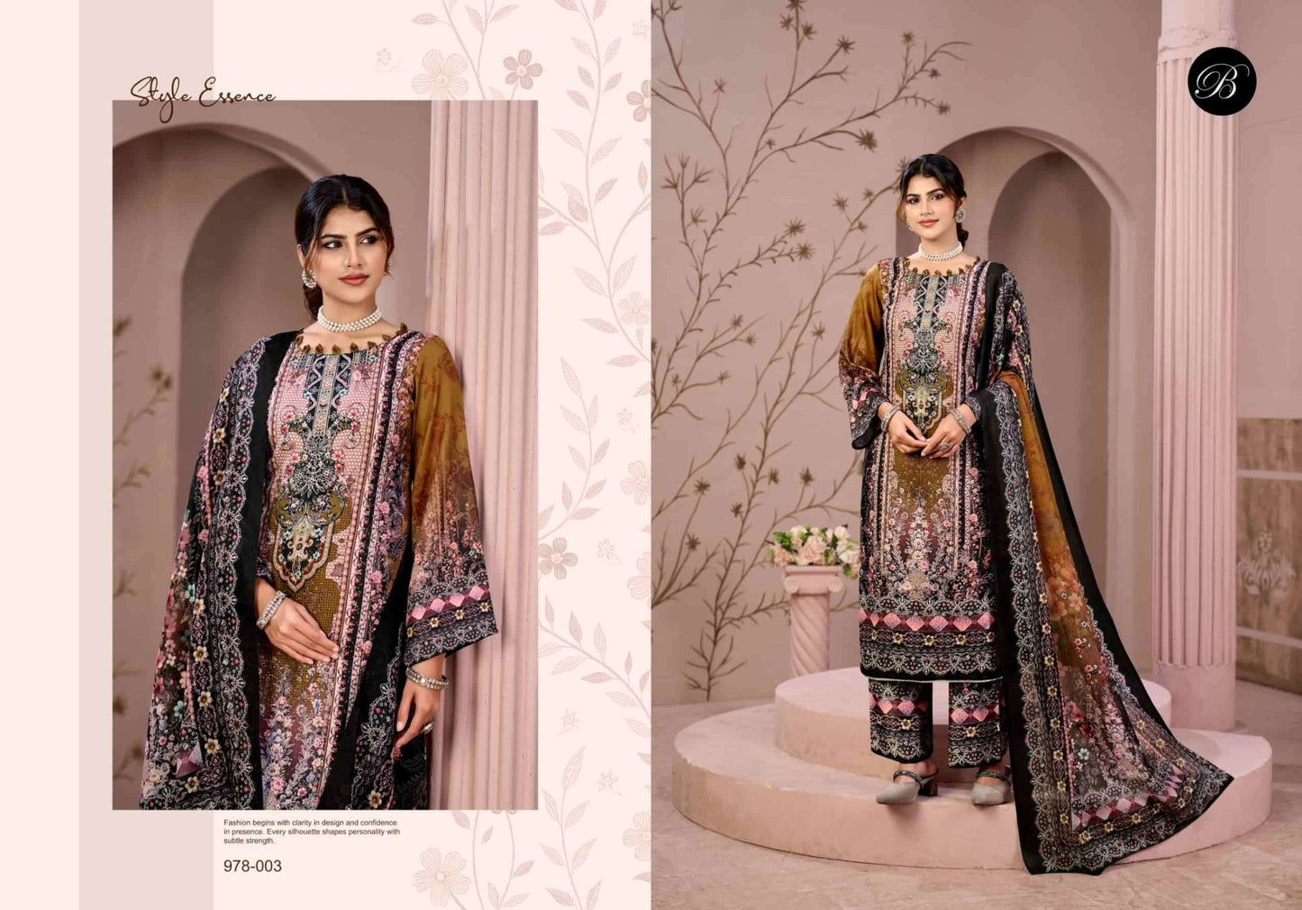 Belliza Designer Studio Moon Light Jam Cotton Dress Material - Amrah Wholesale