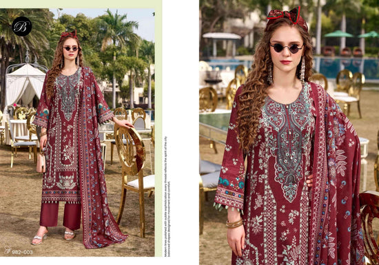 Belliza Designer Studio Naira Vol 144 Pure Cotton Dress Material - Amrah Wholesale