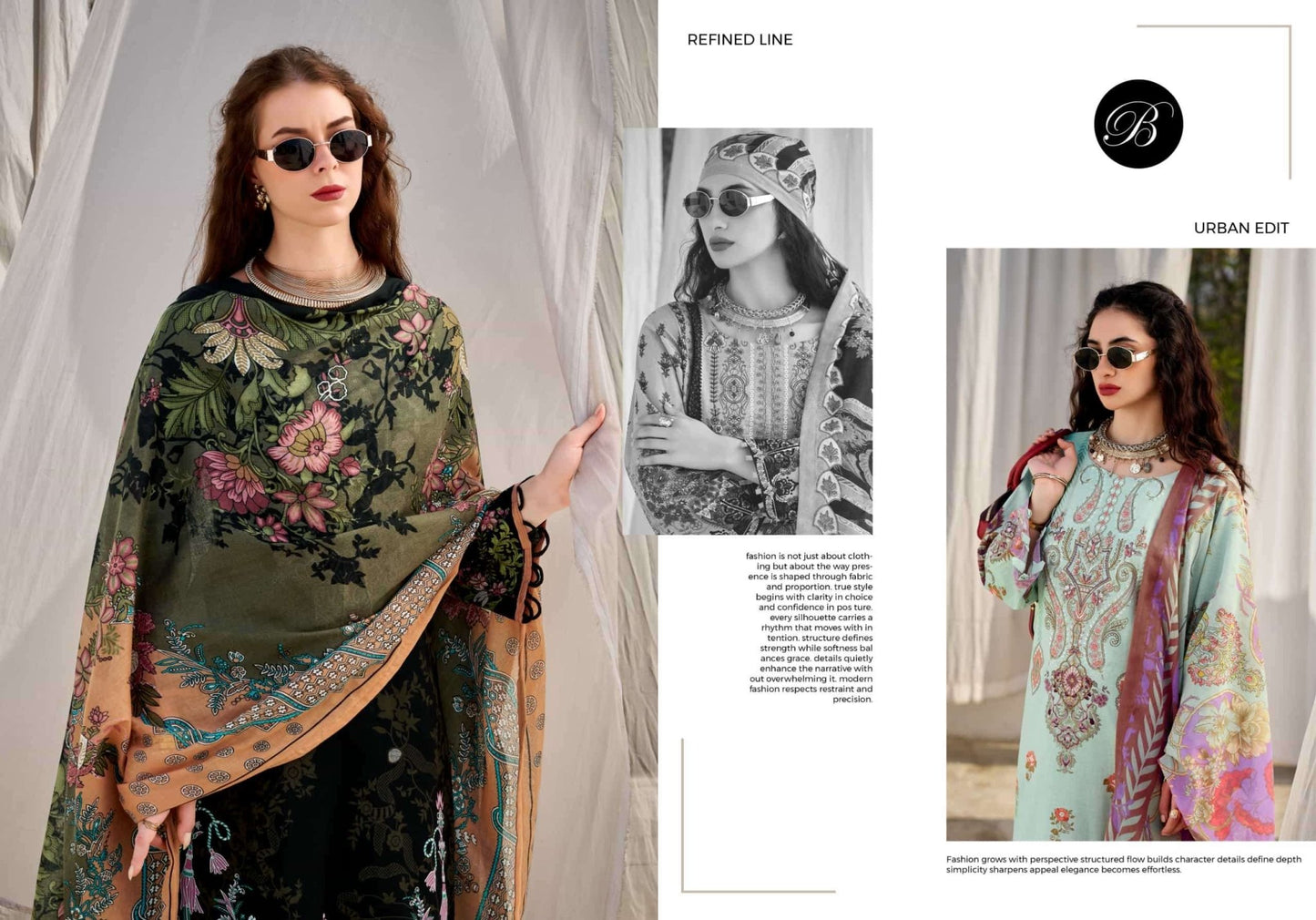 Belliza Designer Studio Naira Vol 147 Pure Cotton Dress Material - Amrah Wholesale