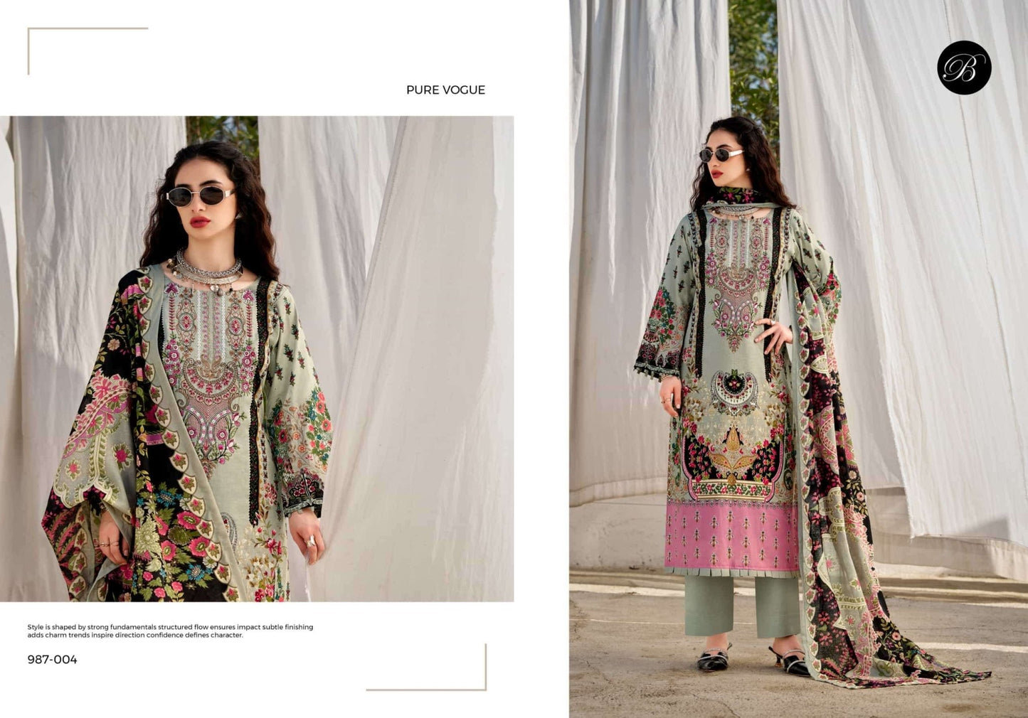 Belliza Designer Studio Naira Vol 147 Pure Cotton Dress Material - Amrah Wholesale