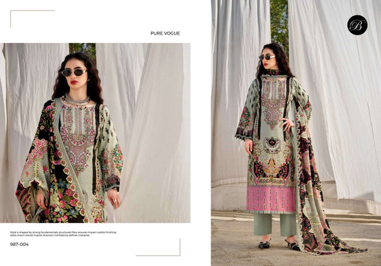 Belliza Designer Studio Naira Vol 147 Pure Cotton Dress Material - Amrah Wholesale