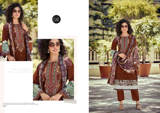 Belliza Designer Studio Naira Vol 148 Pure Cotton Dress Material - Amrah Wholesale