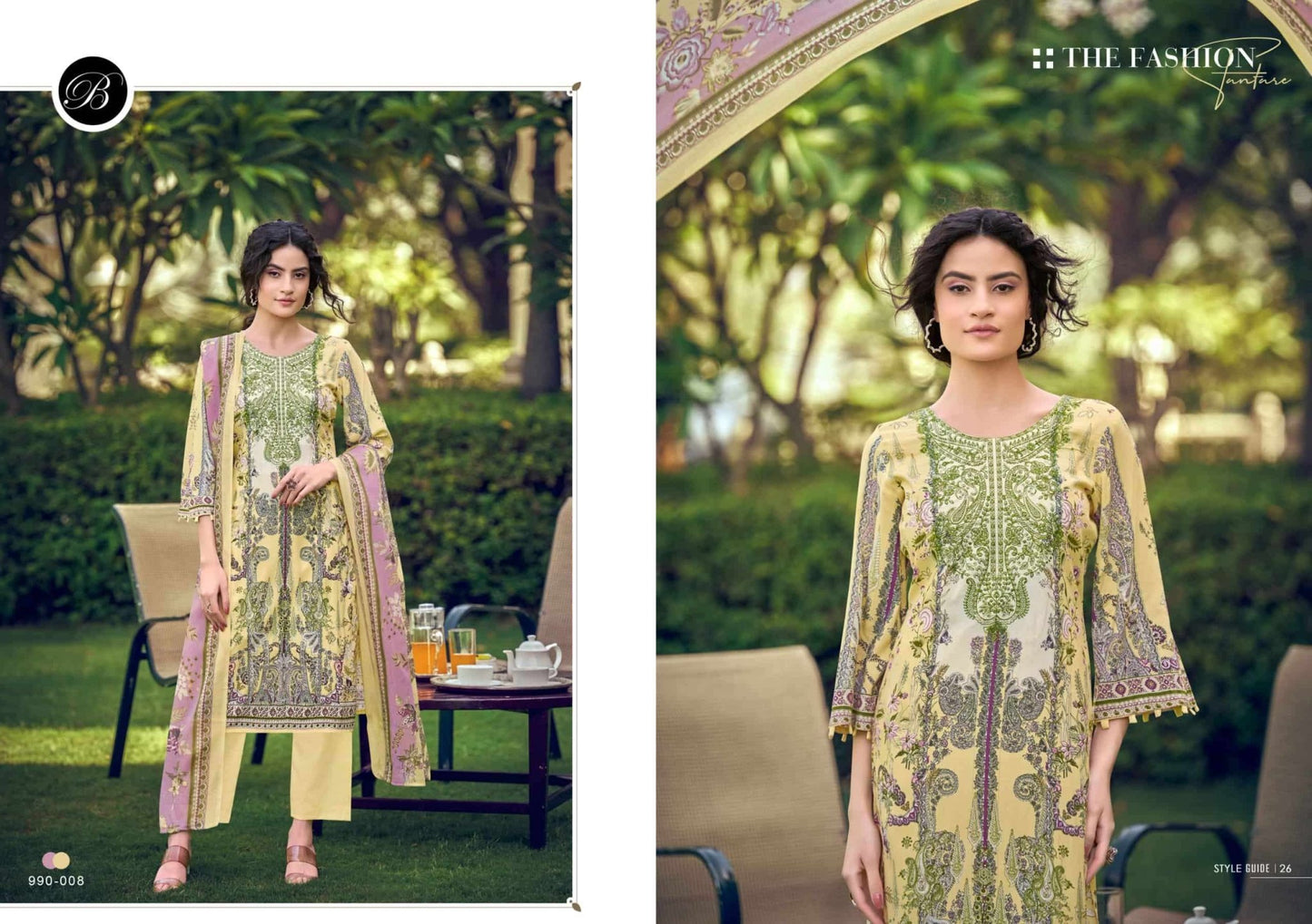 Belliza Designer Studio Naira Vol 149 Pure Cotton Embroidered Dress Material - Amrah Wholesale