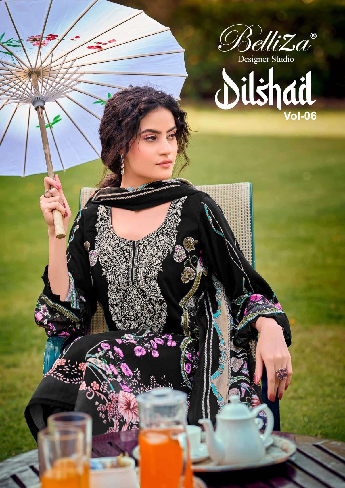 Belliza Designer Studio Dilshad Vol 6 Digital Printed Rayon Dress Material