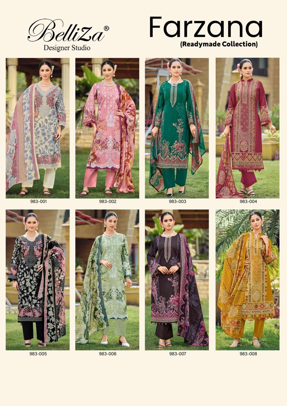 Belliza Farzana Pure Cotton Salwar Suit Set - Amrah Wholesale