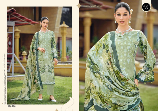 Belliza Farzana Pure Cotton Salwar Suit Set - Amrah Wholesale