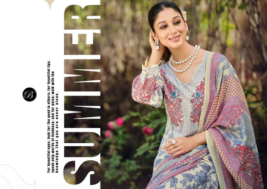 Belliza Farzana Pure Cotton Salwar Suit Set - Amrah Wholesale