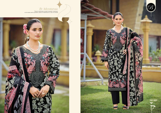 Belliza Farzana Pure Cotton Salwar Suit Set - Amrah Wholesale