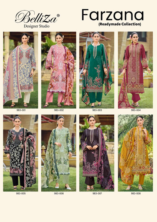 Belliza Farzana Pure Cotton Salwar Suit Set