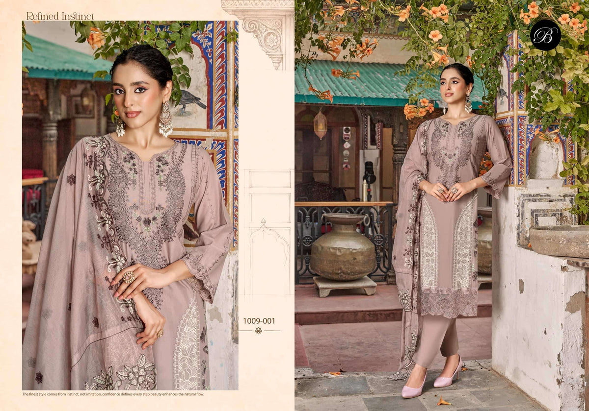 Belliza Khwaish Vol-2 Soft Cotton Unstitched Pakistani Suit