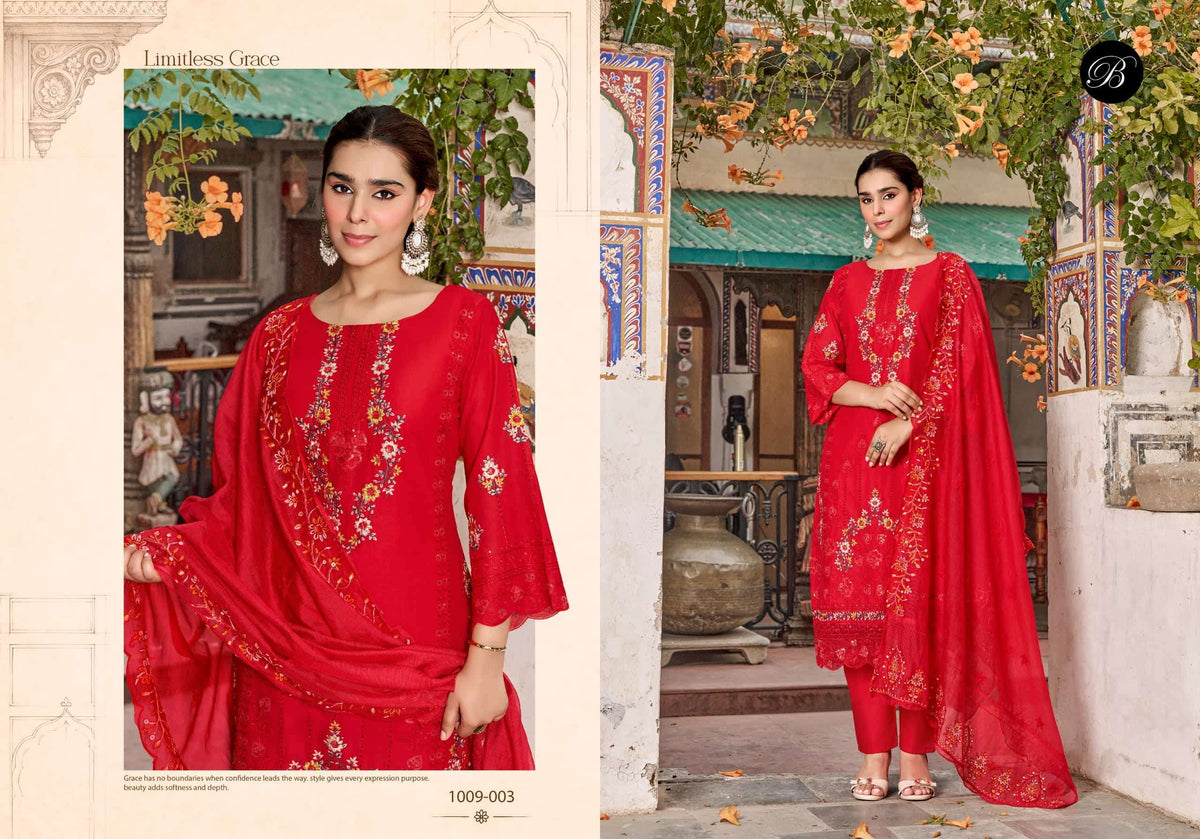 Belliza Khwaish Vol-2 Soft Cotton Unstitched Pakistani Suit