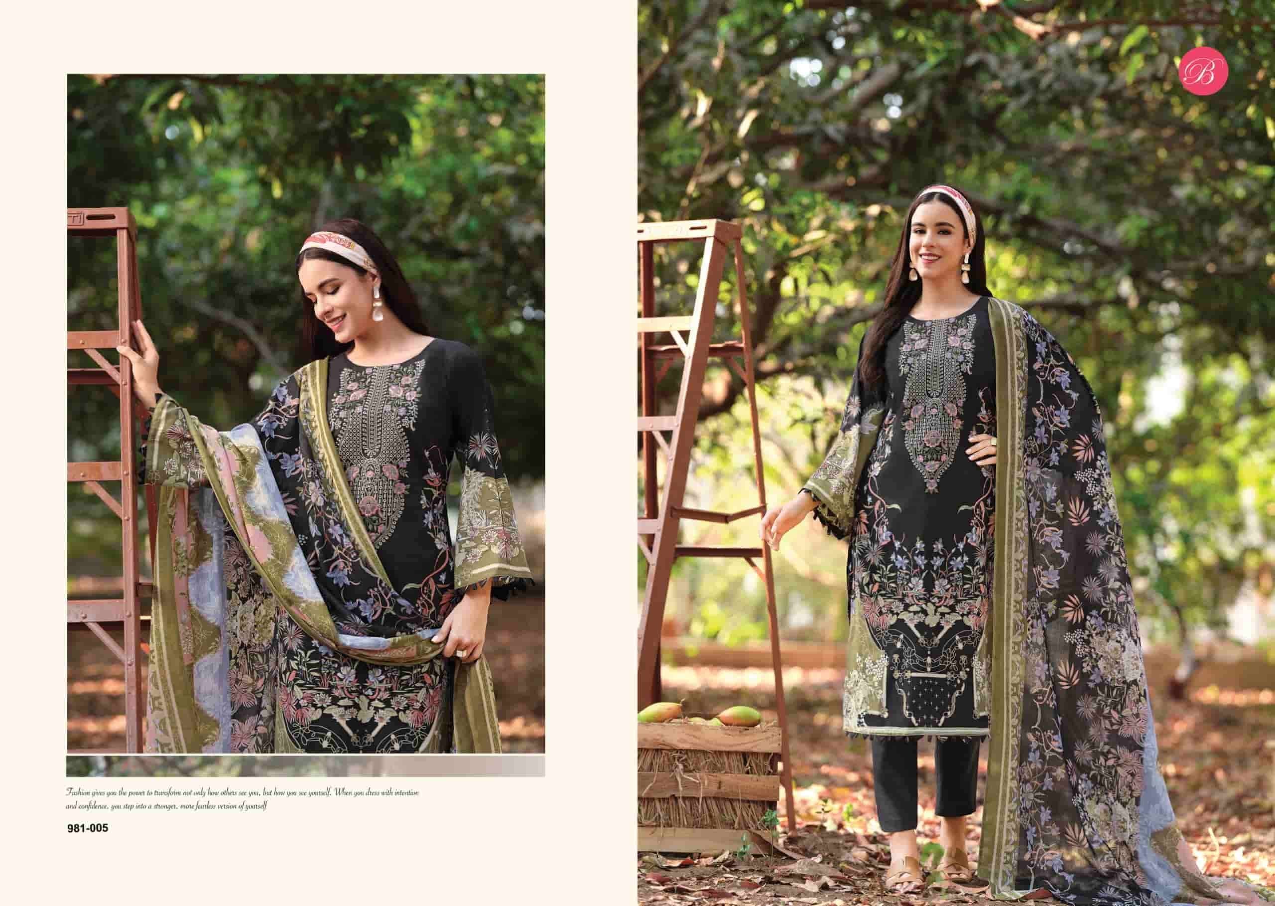Belliza Designer Studio Naira Vol 143 Pure Cotton Pakistani Suit