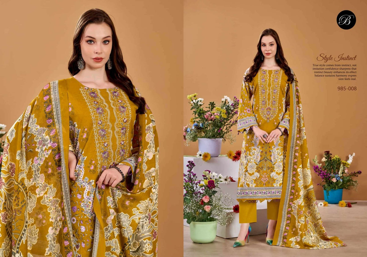 Belliza Naira Vol 145 Pure Cotton Dress Material - Amrah Wholesale