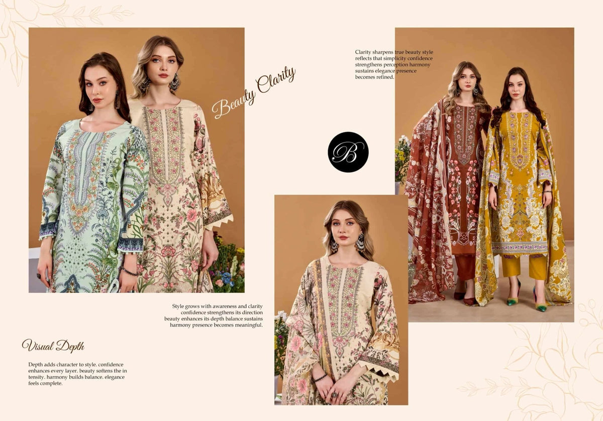Belliza Naira Vol 145 Pure Cotton Dress Material - Amrah Wholesale