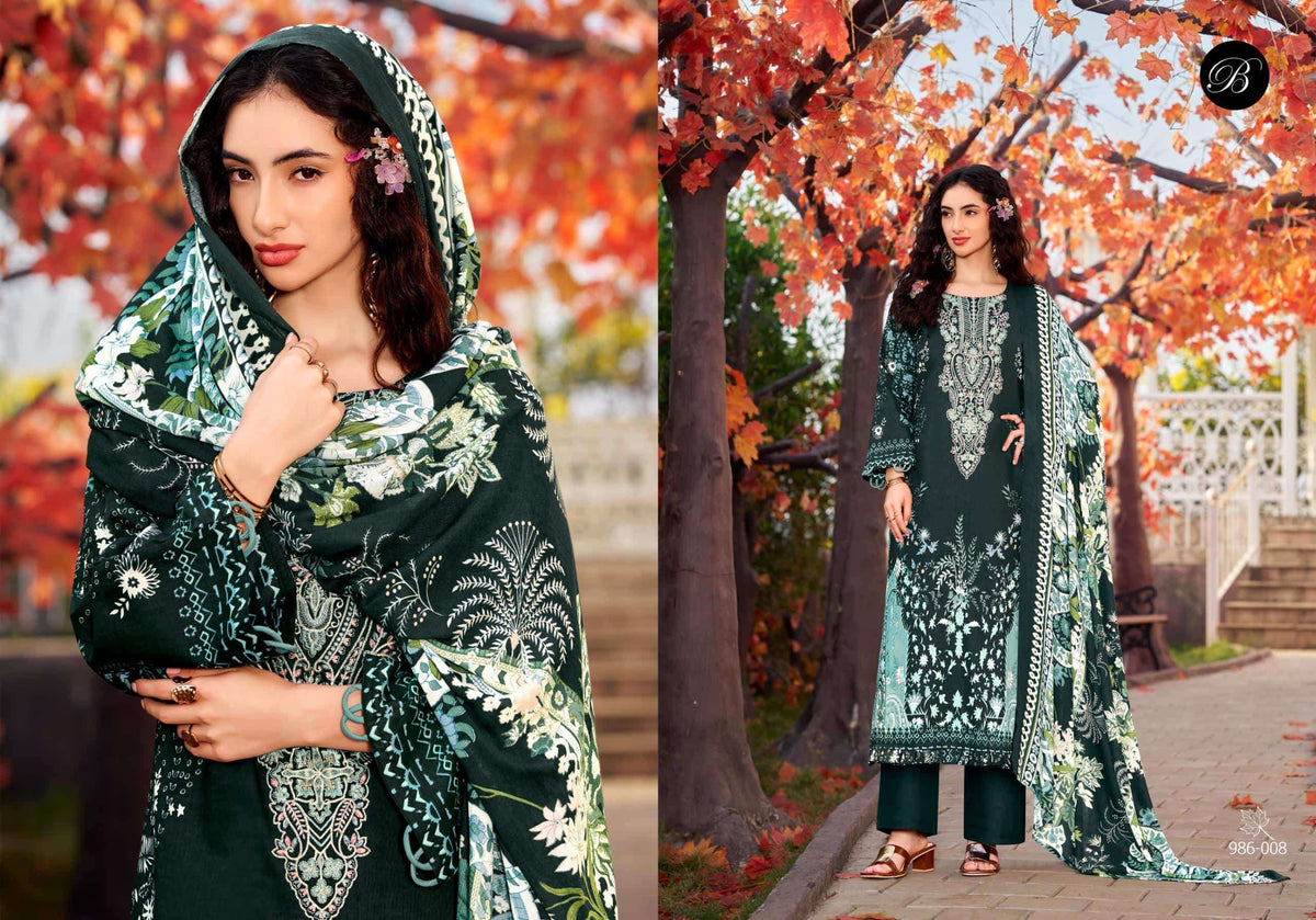 Belliza Designer Studio Naira Vol 146 Pure Cotton Dress Material