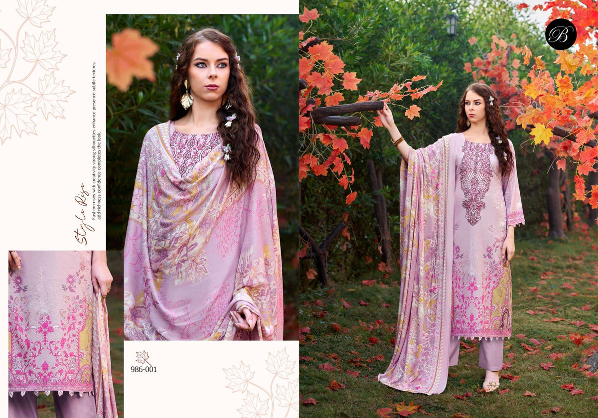 Belliza Designer Studio Naira Vol 146 Pure Cotton Dress Material