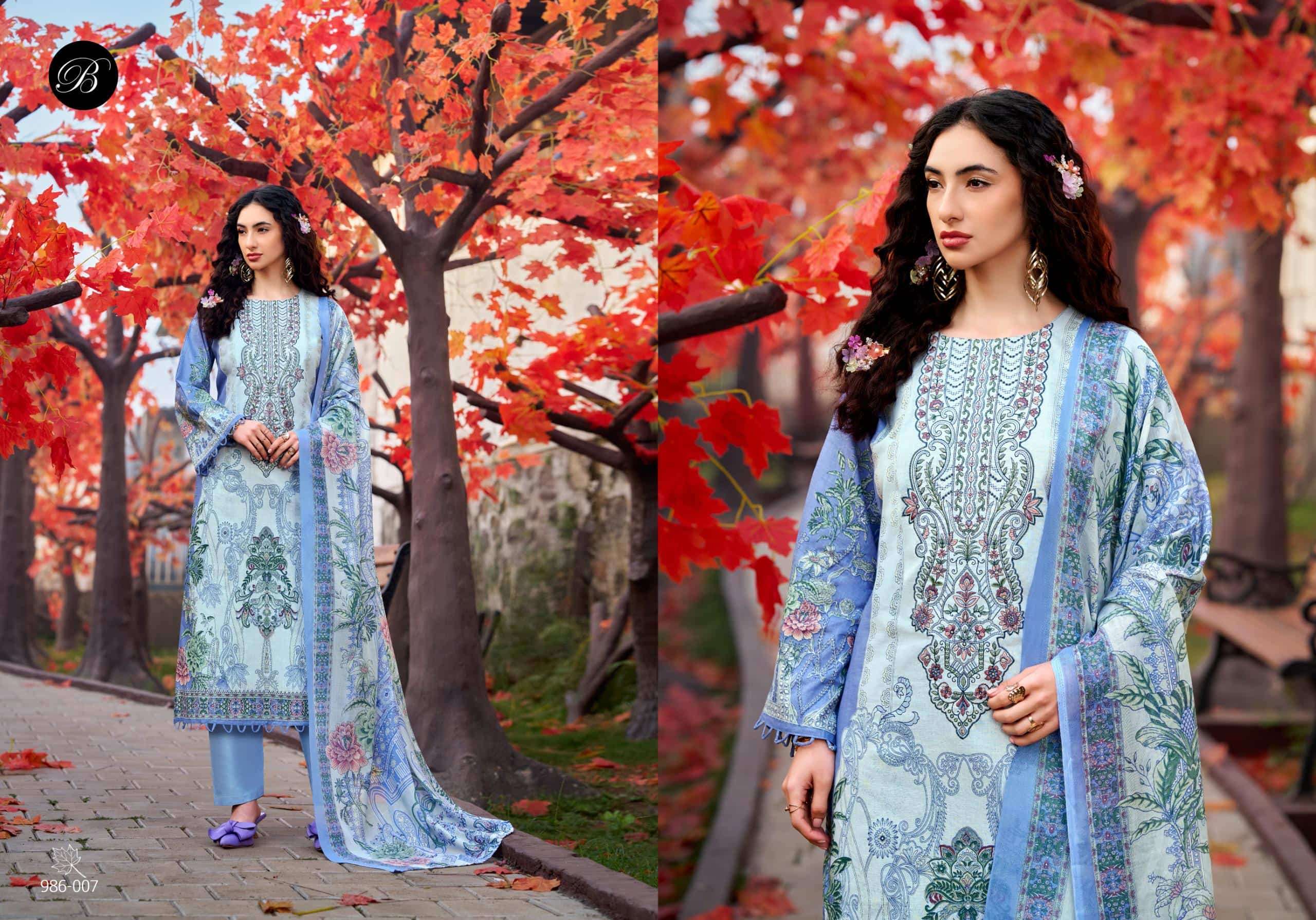 Belliza Designer Studio Naira Vol 146 Pure Cotton Dress Material