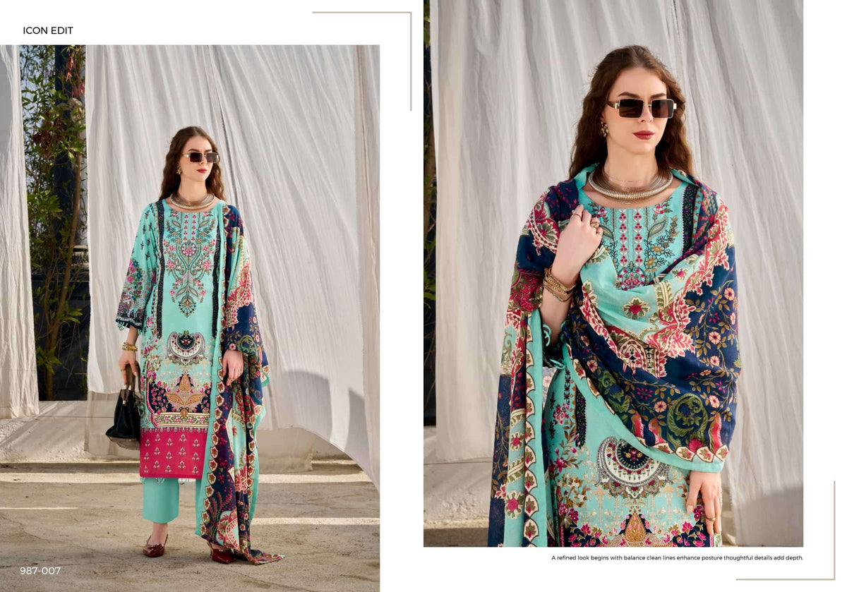 Belliza Designer Studio Naira Vol 147 Pure Cotton Dress Material