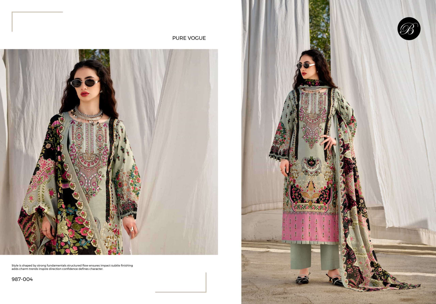 Belliza Designer Studio Naira Vol 147 Pure Cotton Dress Material