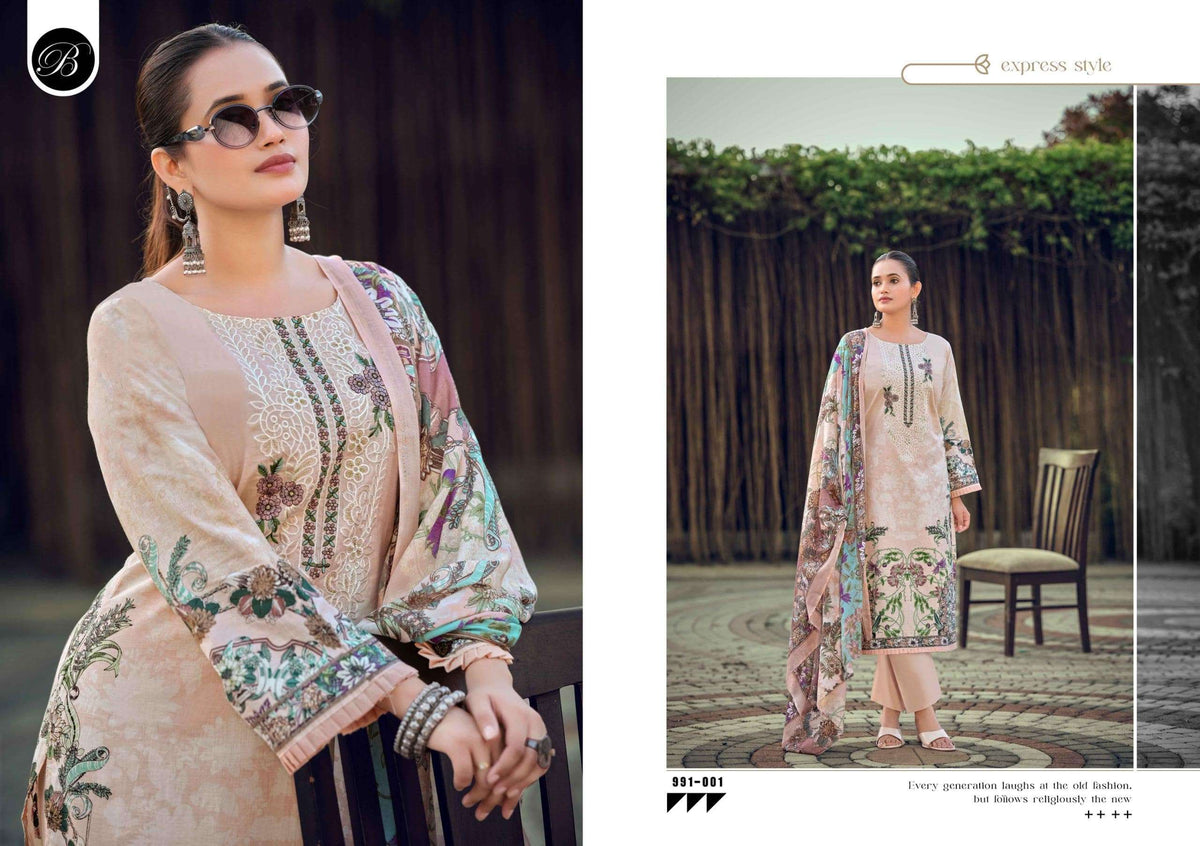 Belliza Naira Vol-150 Premium Cotton Printed Pakistani Suit Wholesale
