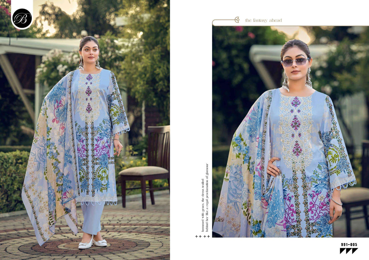 Belliza Naira Vol-150 Premium Cotton Printed Pakistani Suit Wholesale